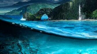 Deep Blue Lagoon 1080p Wallpaper