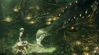 Fantasy Forest Dragon Wallpaper