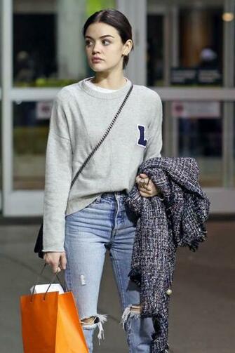 Lucy Hale Stills At Vancouver International Airport