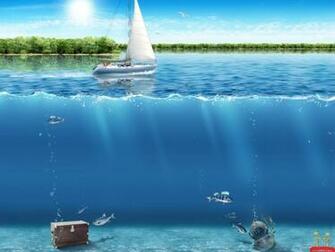 3d Boat In Lake Nature Wallpaper E Entertainment