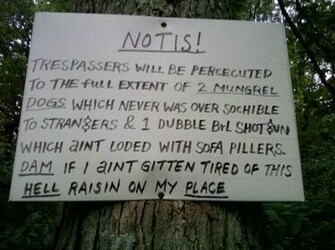 Redneck Funny Signs HD Wallpaper