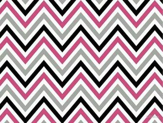 Zigzag Chevron Stripes Gray Black Pink White By Sitnica