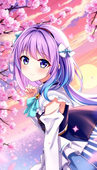 Beautiful Anime Girl Phone Wallpaper
