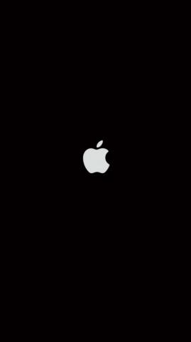 Plain Black iPhone Wallpaper Logos