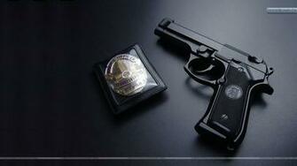 Wallpaper Badge Screen Savers Gun Police Screensavers Angels