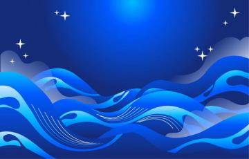 Blue Wavy Background Vector Art At Vecteezy