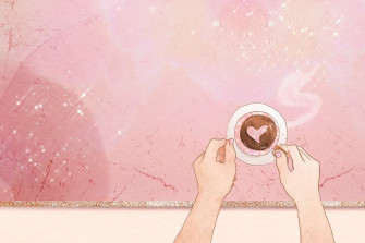 Coffee Aesthetic Wallpaper Illustration Image By Mindwaves23
