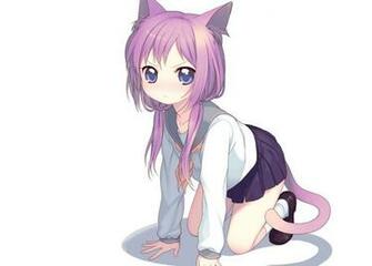 Cute Neko Girl Wallpaper