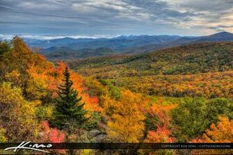 Pin Blue Ridge Mountains Hills Mist Trees Forest Sky HD Wallpaper On
