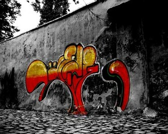 Red Yellow And Black Graffiti Cool Background