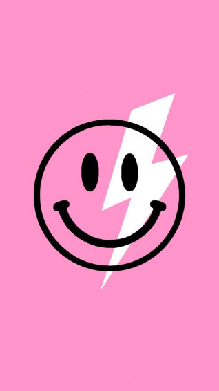 Cute Preppy Smiley Face Lightning Lockscreen Wallpaper In