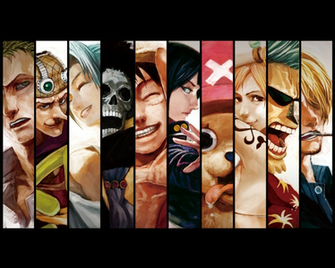 Realistic One Piece Crew Wallpaper Background