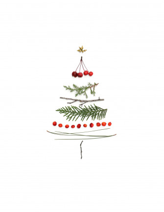 Deconstructed Simple Aesthetic Cute Christmas Tree