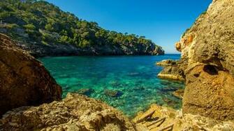 Cala Deia Tropic Empty Beach Palma Mallorca Balearic Islands