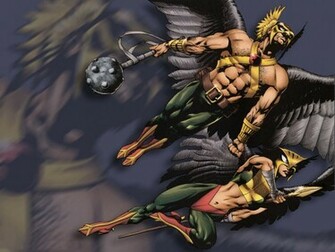 Hawkman And Hawkgirl Funkyrach01 Wallpaper