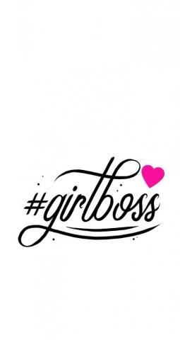 Simple Quote Wallpaper Background iPhone Girlboss Girl Boss
