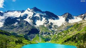 Mountain Blue Lake Wallpaper