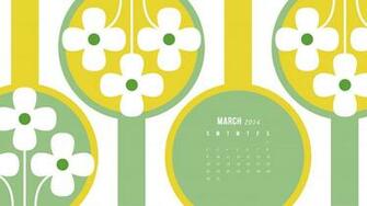 Sarah Hearts March Calendar Wallpaper