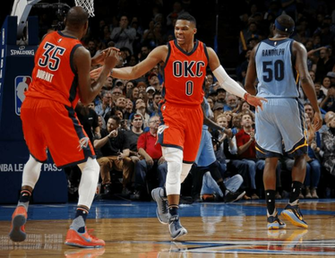 Kevin Durant And Russell Westbrook Wallpaper