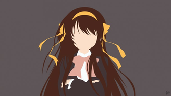 Haruhi Suzumiya Minimalist Wallpaper By Greenmapple17