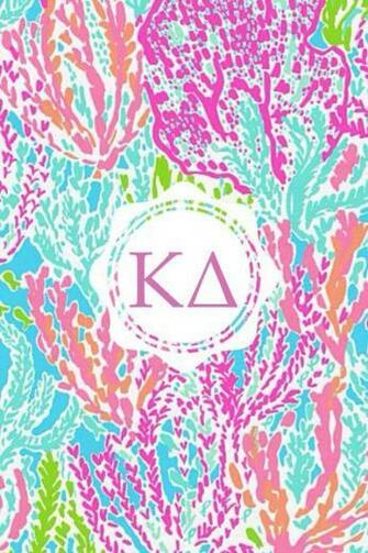 Kappa Delta Lilly iPhone Monogram Background