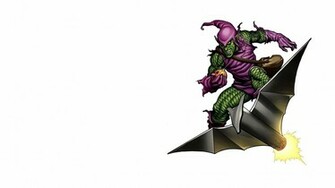 Green Goblin Spider Man Comics Villians White Background Wallpaper