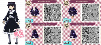 Acnl Ruri Gokou Kuroneko Dress Qr Code By Codez