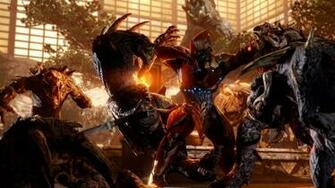 Warframe Warrior Shooter Sci Fi Robot Wallpaper Background