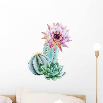 Amazon Wallmonkeys Fot Wm254995 Watercolor Cactus