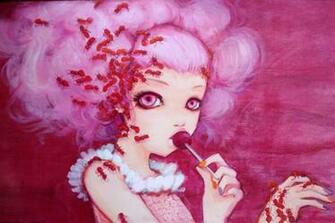 Woman Dressed Like Camilla D Errico S Painting Cotton Candy Curly Cue