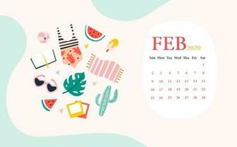 February Desktop Wallpaper Calendar
