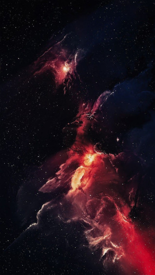 Red Space Wallpaper 4k