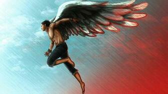 Image Men Wings Fantasy Angel Painting Art