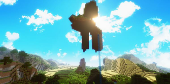 Deviantart More Like Minecraft Reflection Wallpaper By Barricadex75