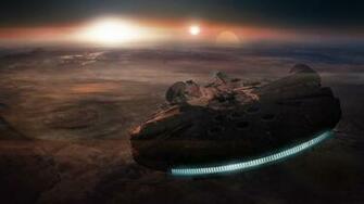 Wallpaper Millennium Falcon The A Space Ship Star