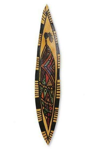 African Shield Wall Art From Brazil West Girl