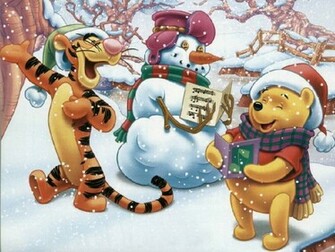 Winnie The Pooh Christmas Wallpaper Grasscloth