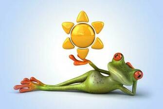 HD 3d Funny Frog Wallpaper