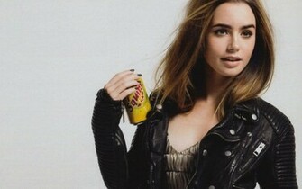 Lily Collins HD Wallpaper