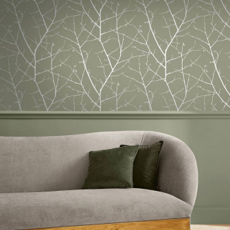 Green Wallpaper Light Dark Graham Brown Ca