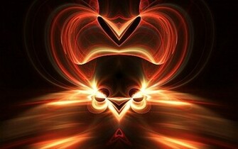 Cool Fire Hearts Wallpaper Love Pictures