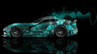 Mortal Kombat Reptile Aerography Car Azure Colors HD Wallpaper