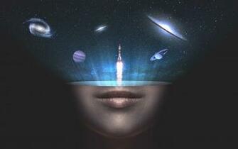 Wallpaper Universe Space Face Rocket HD