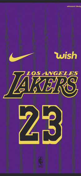 Nike Lakers Jersey With The Number On It Wallpaper