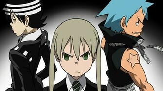 Soul Eater Parni Devushka Star Black Anime Wallpaper Image