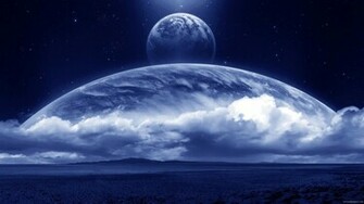 Blue Moon Wallpaper HD In Space Imageci