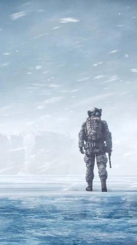 Battlefield Soldier Winter Snow 4k Ultra HD Mobile Wallpaper