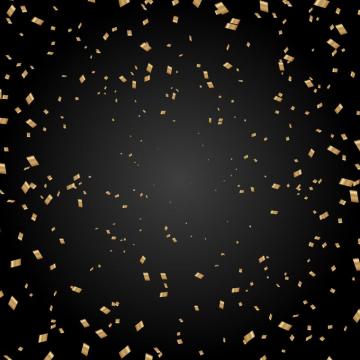 Celebration Background With Gold Confetti