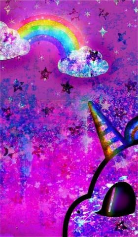 Galaxy Unicron Dreams Made By Me Purple Glitter Sparkles