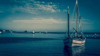 Wallpaper Boat Harbor Sea Full HD HDtv FHD